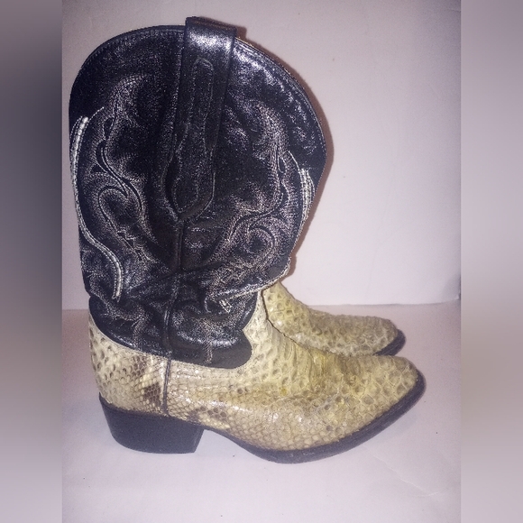 Boots J.B. Dillon Reserve Python Snake Western Men's Size 7D JBR1001D - Picture 1 of 10